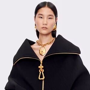 Schiaparelli Style Padlock Pendant Necklace